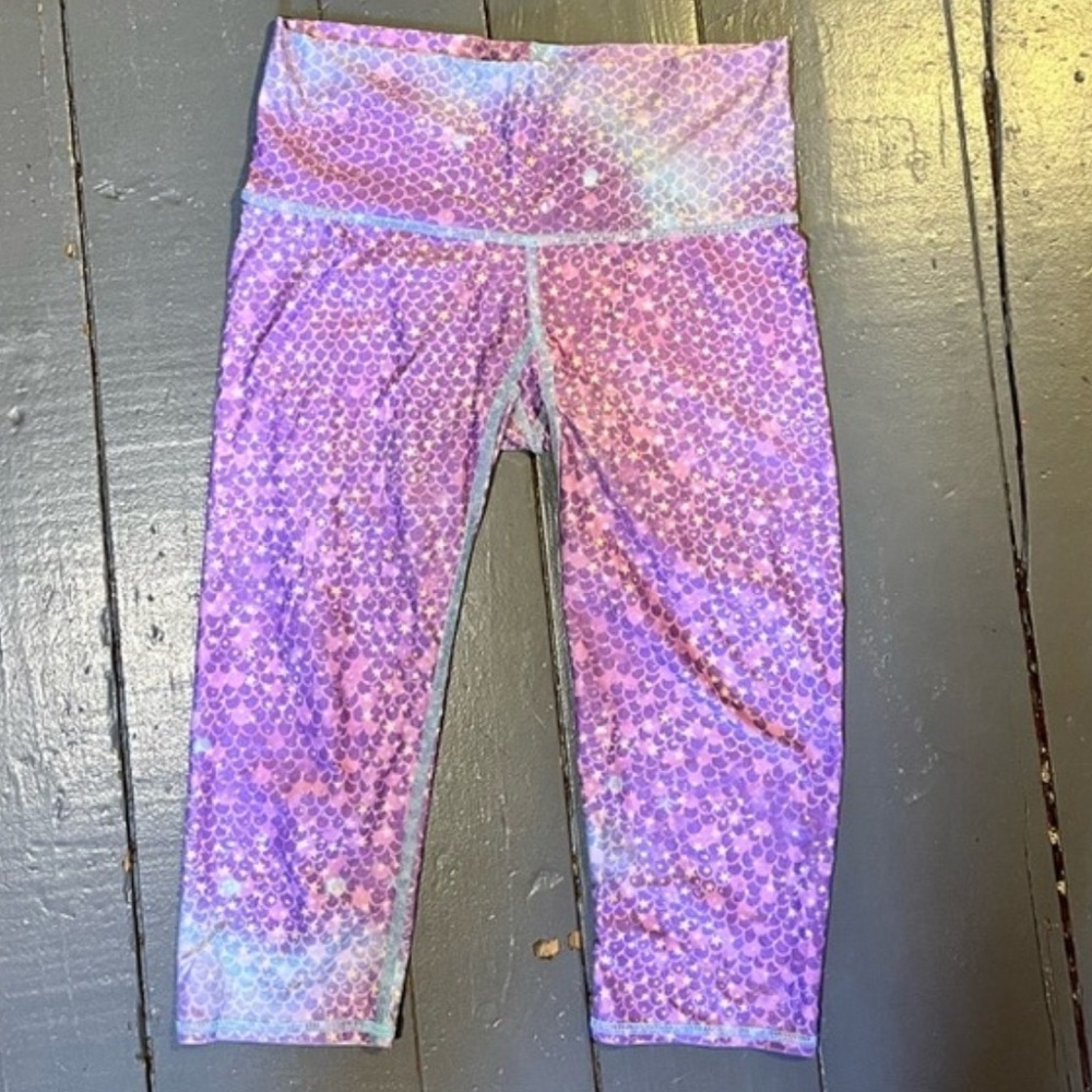 Teeki capri mermaid yoga workout running dance leggings